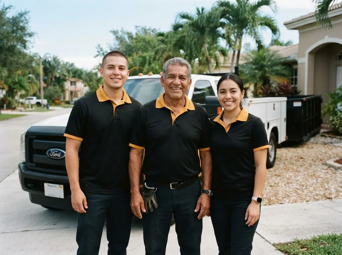 ClearRock Disposal dumpster team in Miami, FL